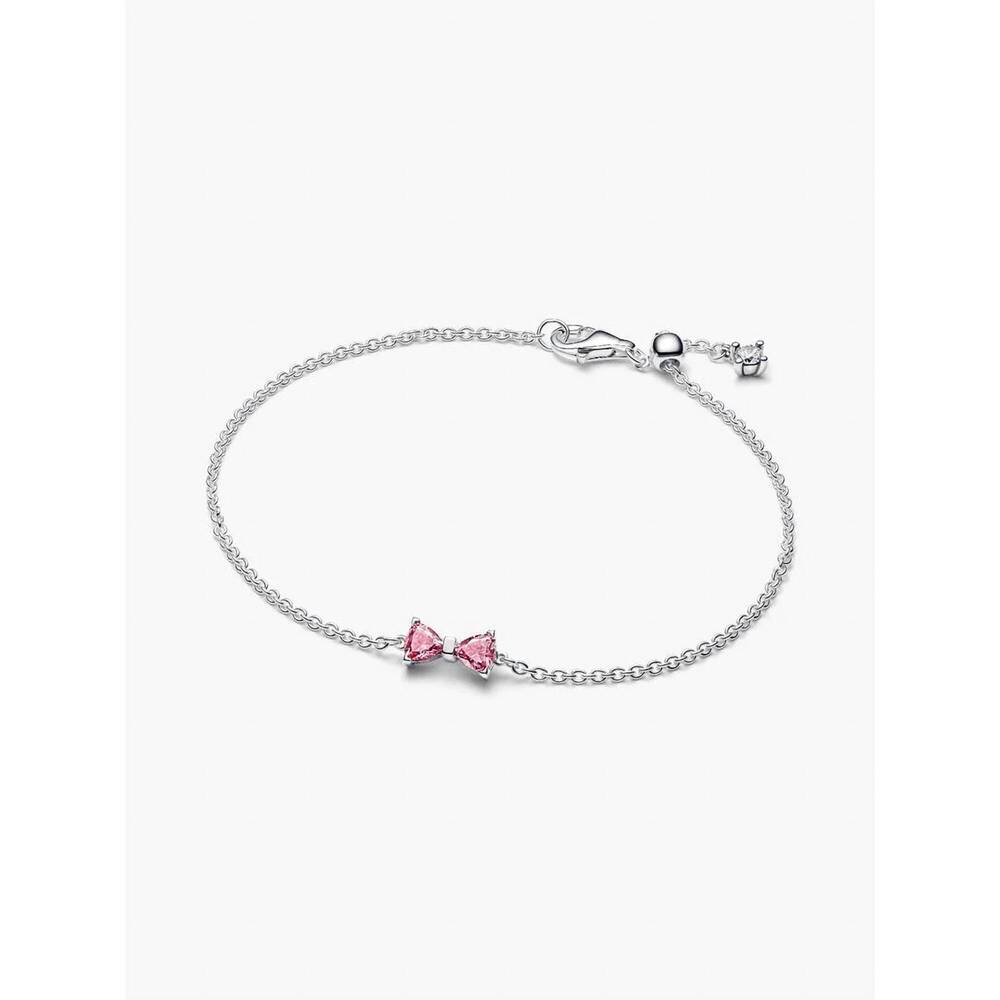 NEW PANDORA bow chain medium bracelet in silver